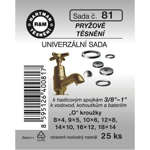 54GU 20150100081 sada těsnění - universální - PRYŽOVÁ - 25 k