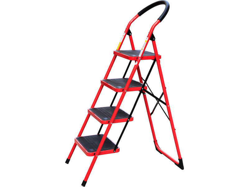 Jednostranné schůdky ocelové, 4 stupně, výška 92 cm - EXTOL PREMIUM EX8849032