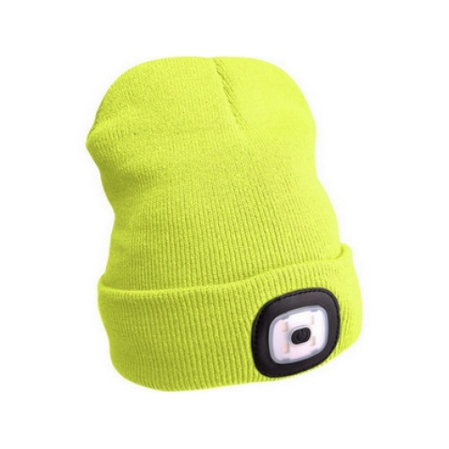 Čepice s čelovkou 45 lm, nabíjecí USB, univerzální velikost, různé barvy - EXTOL LIGHT Barva: fluorescentní žlutá