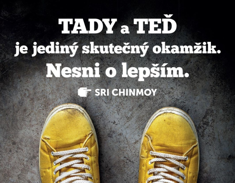Magnet na lednici Tady a teď