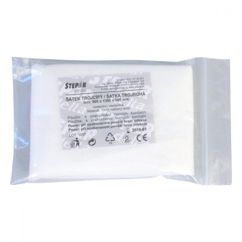 Šátek trojcípý netkaný velikost 960 x 1360 x 960 mm