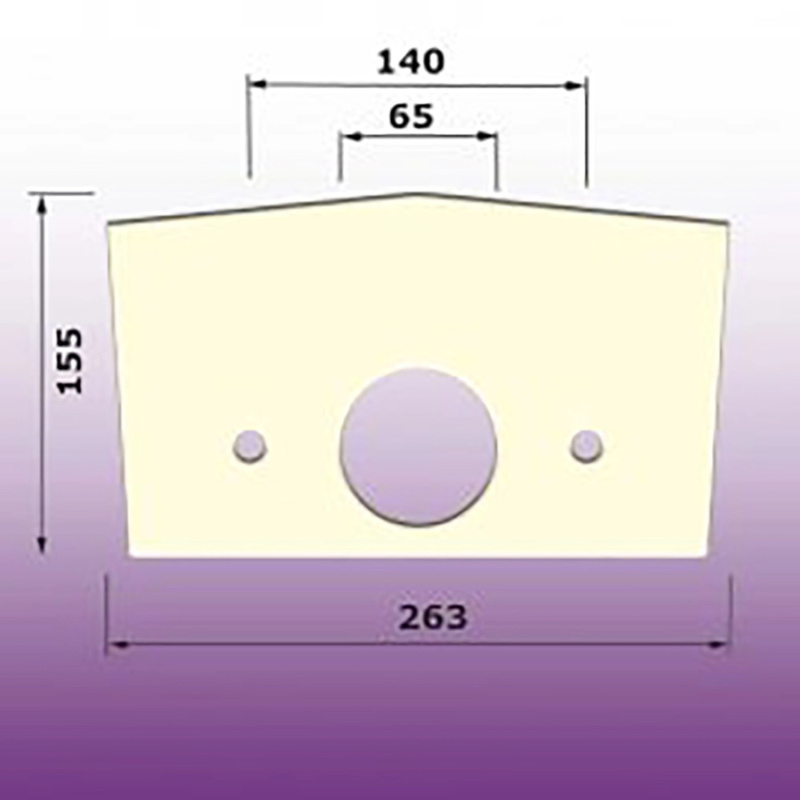 Těsnění WC kombi mezi nádrž a mísu typ A