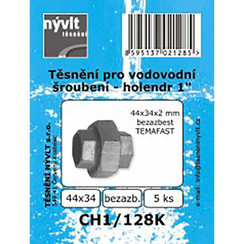 Sada plochého těsnění holendru 1 bezazbest, 5 ks