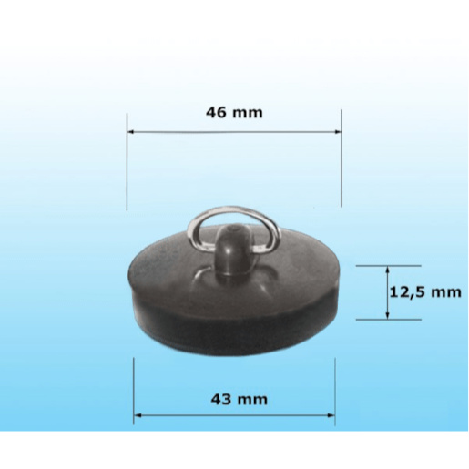 B2/17 zátka pr.46 černá B217