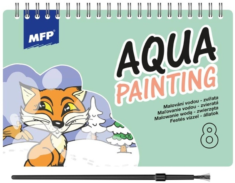 Aqua Painting 8 - zvířata / zvieratá (Malování vodou / Maľovanie vodou) - kniha z kategorie Omalovánky