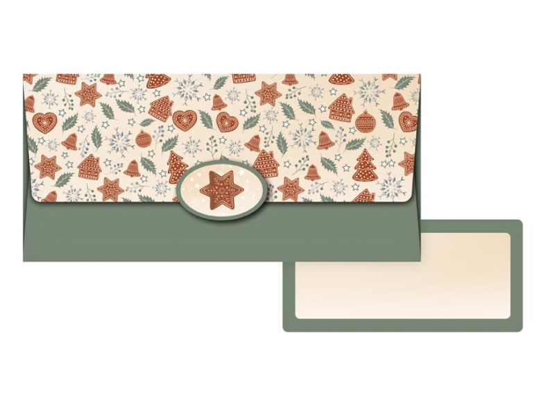 Obálka na peníze – bílo-šedá