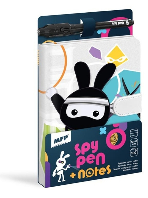 Blok s magnetem SPY NOTES černý