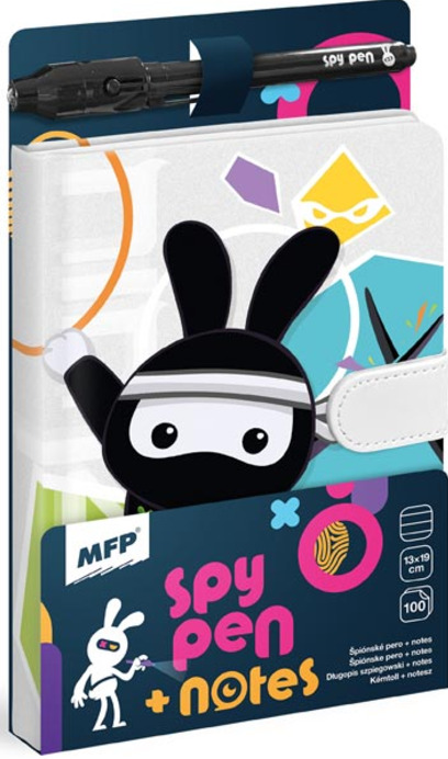 Blok s magnetem SPY NOTES černý