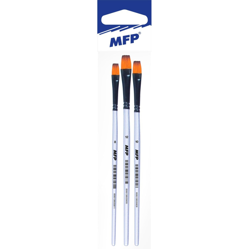 Štětec synthetic plochý, set