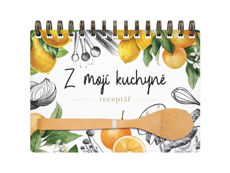 Z mojí kuchyně - Receptář (Kniha na recepty s vařečkou)