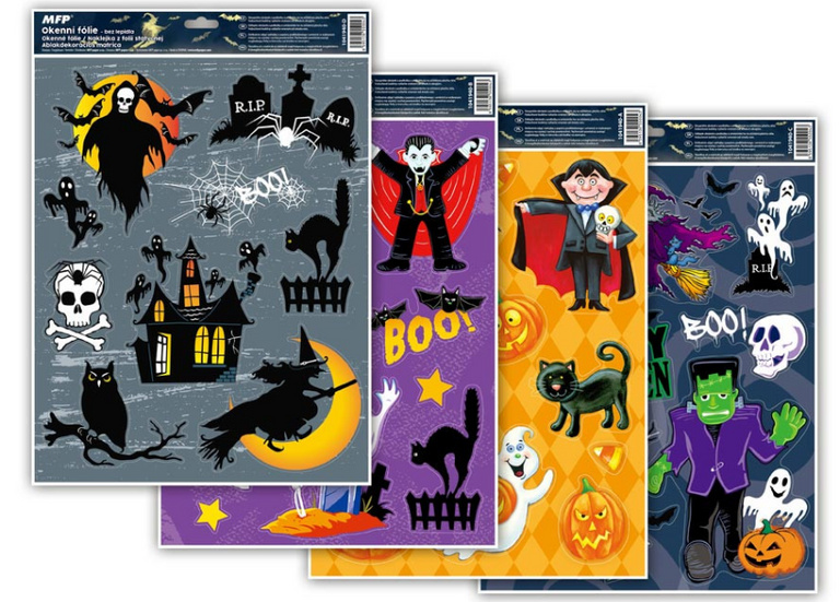 Okenní fólie halloween glitr HA001