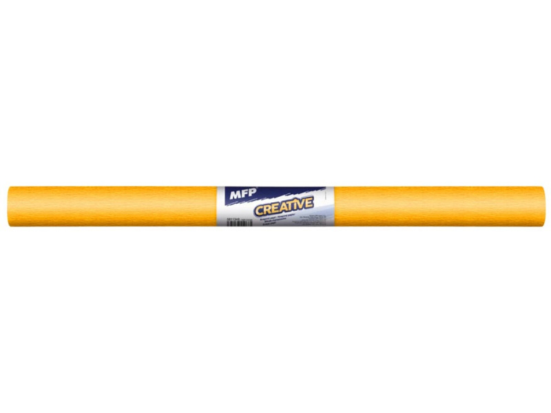 Krepový papír role 50x200cm - oranžový světlý