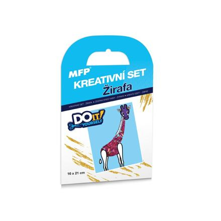 Kreativní set - Žirafa - fóliová technika