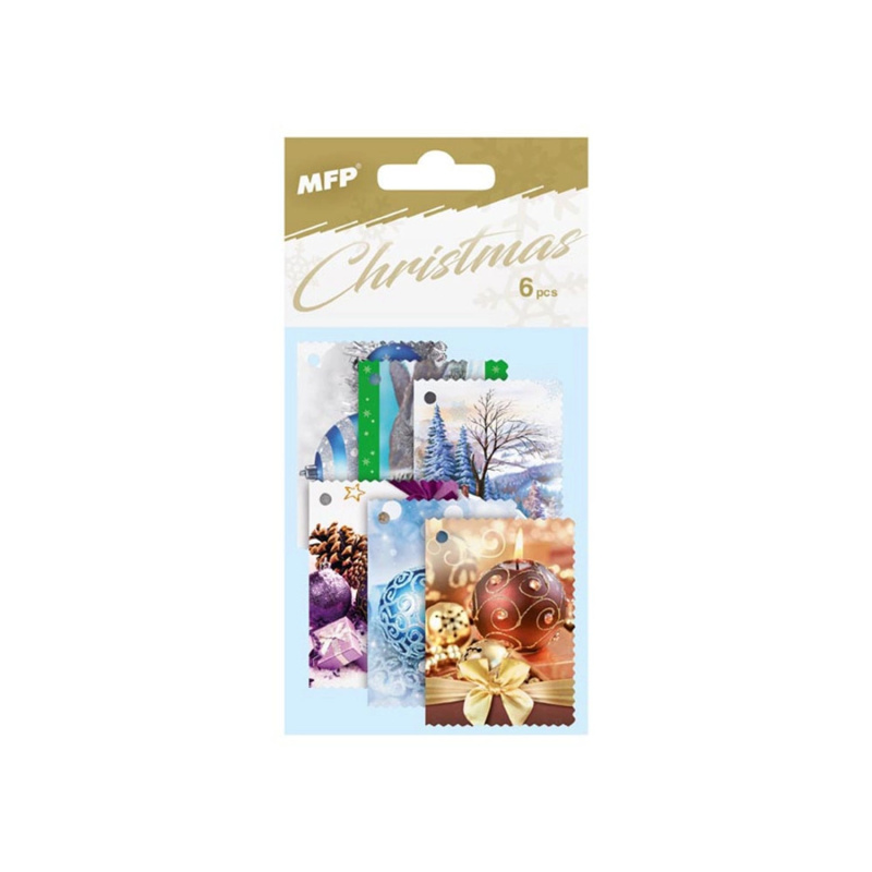 MFP Jmenovky na vánoční dárky 10 x 17 cm, 6 ks