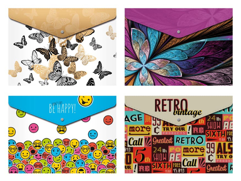 Obálka PP s drukem A4 potisk - mix 4