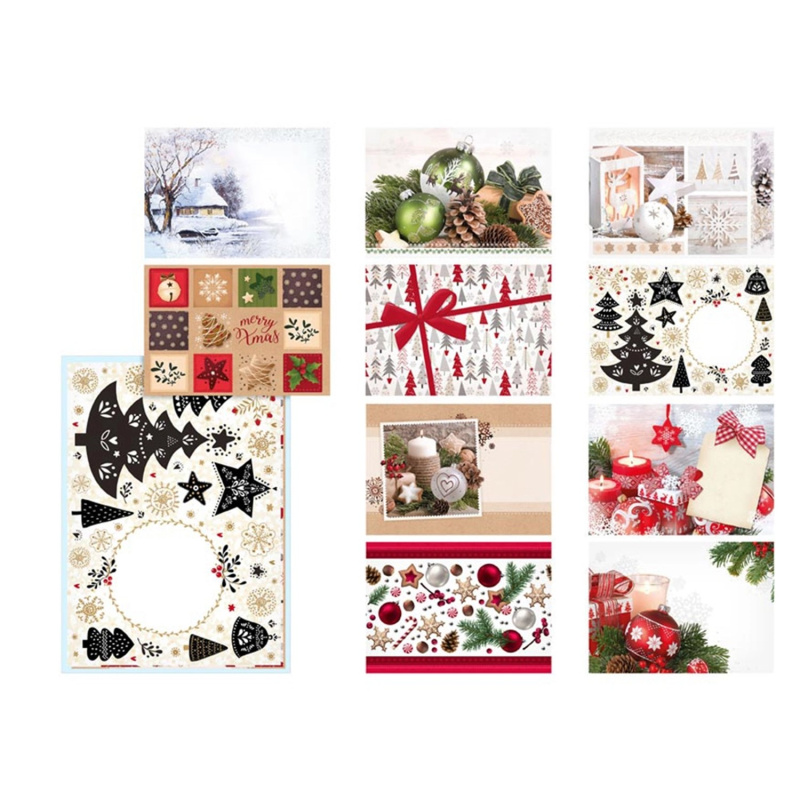 MFP Dopisní obálka vánoční C5 mix. 162 x 229 x 1 mm