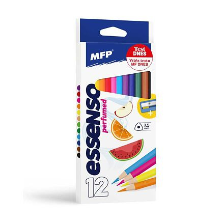 Pastelky MFP trojhranné 12ks voňavé s ořezávátkem
