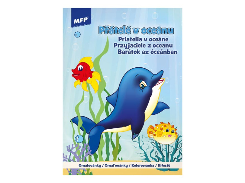 Omalovánky A4 Přátelé v oceánu 2 210x295mm/16 stran
