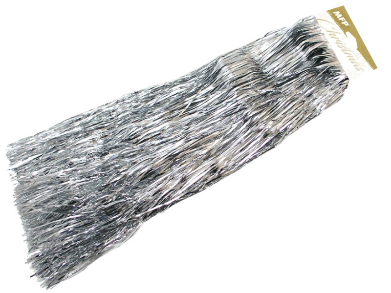 Vánoční metalická lameta – stříbrná