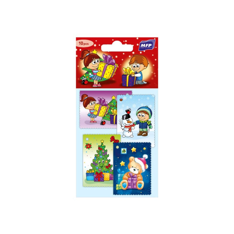 MFP Jmenovky na vánoční dárky 10 x 17 cm, dětské 10 ks