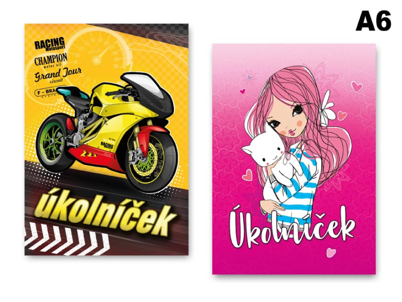 Úkolníček A6 – mix motivů