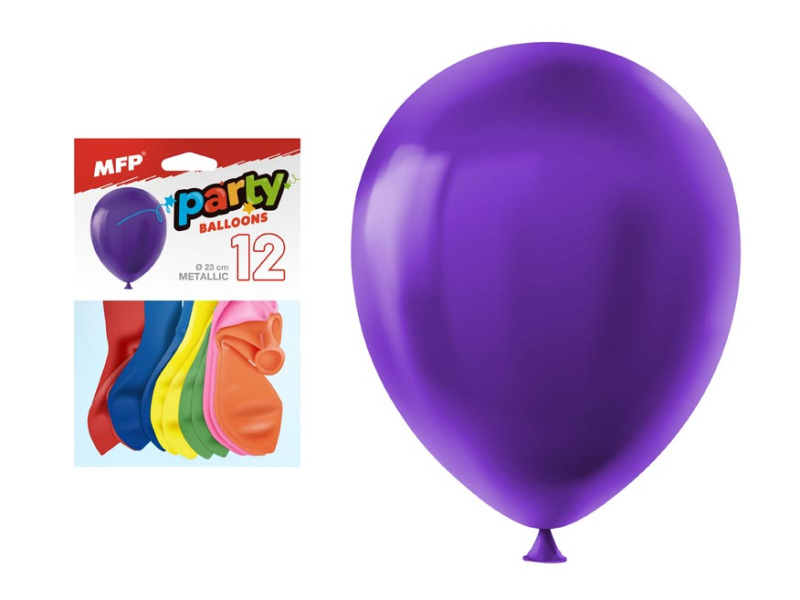 Metalické nafukovací balónky 23 cm