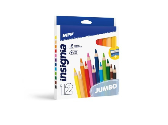 Arka Pastelky MFP 12 ks JUMBO triangular s ořezávátkem