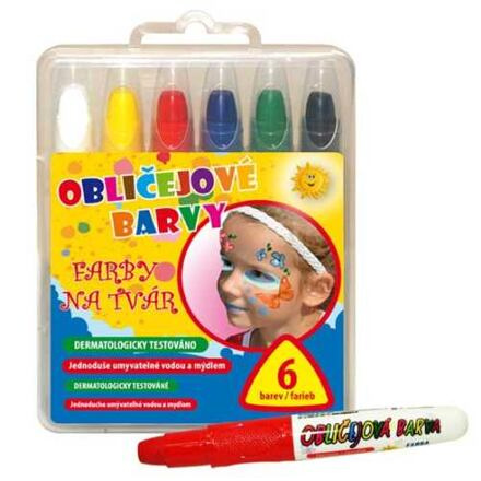 MFP barvy na obličej 6ks set