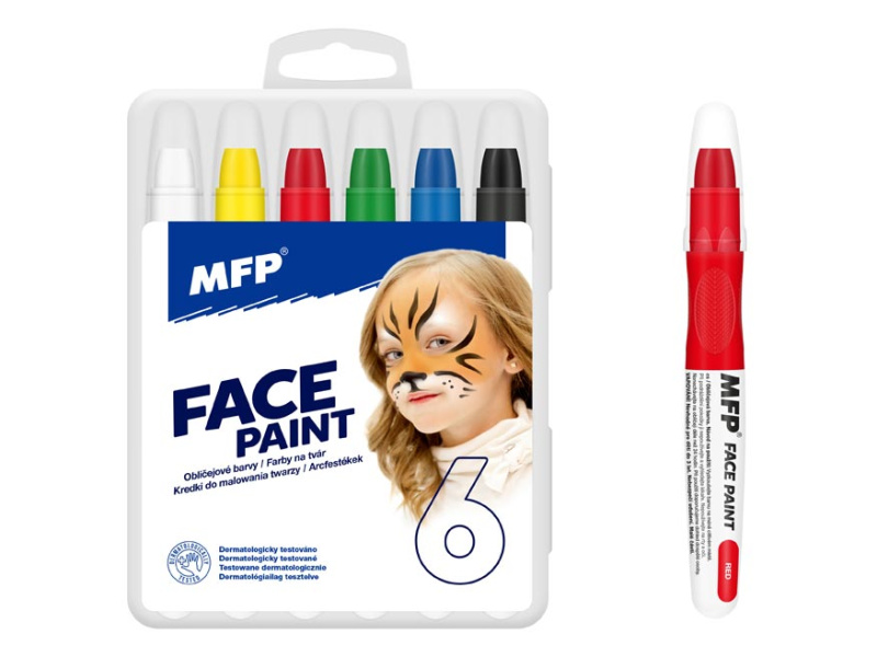 MFP barvy na obličej 6ks set