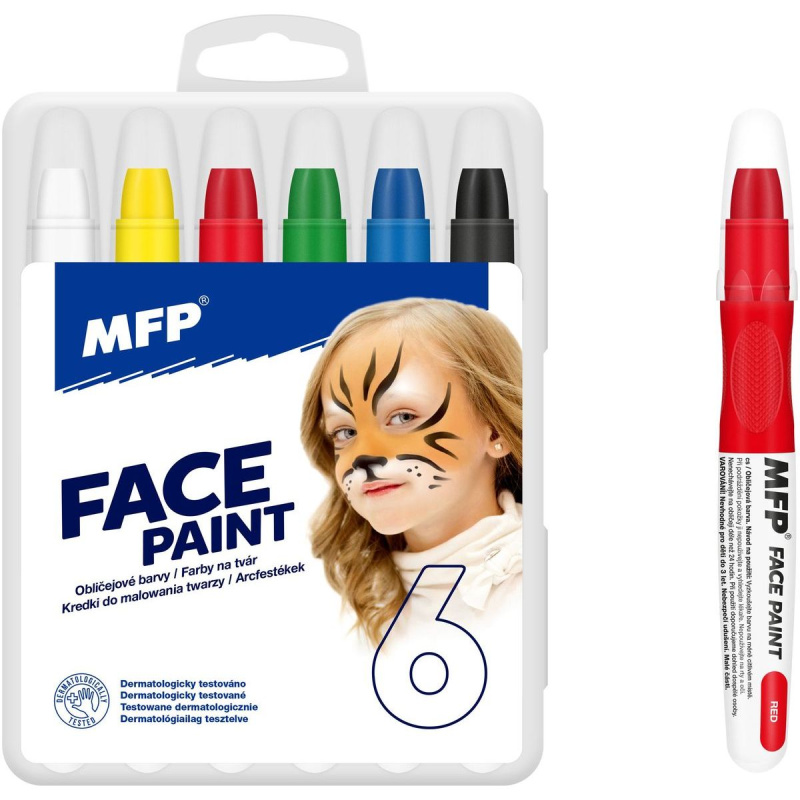 MFP barvy na obličej 6ks set