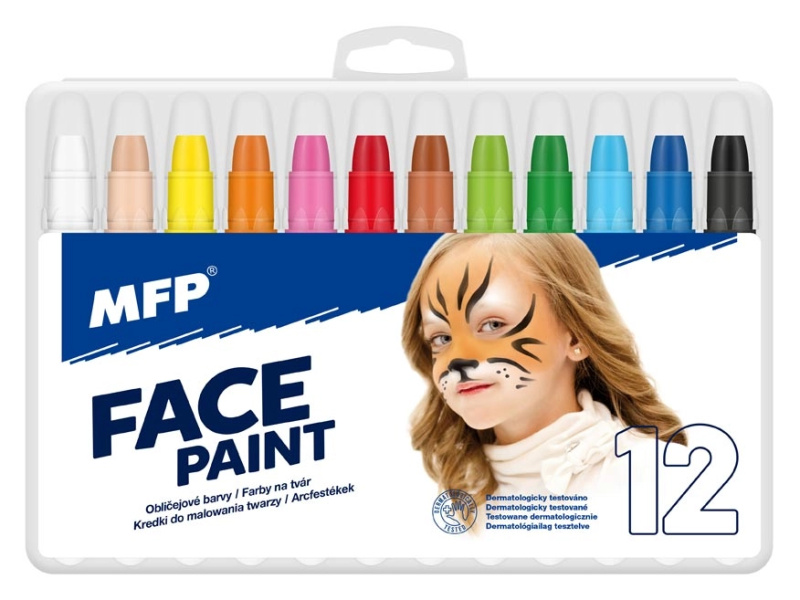 MFP Barvy na obličej 12 ks set
