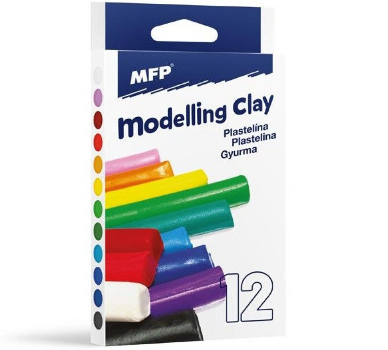 MFP Paper modelovací hmota 12 ks barev 200g