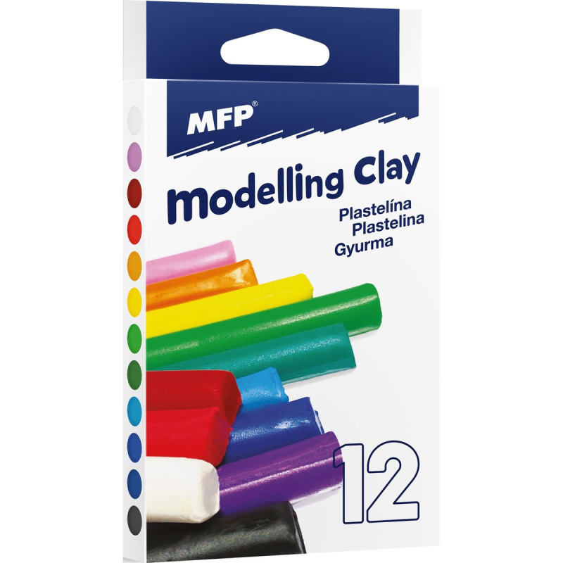 MFP Paper modelovací hmota 12 ks barev 200g