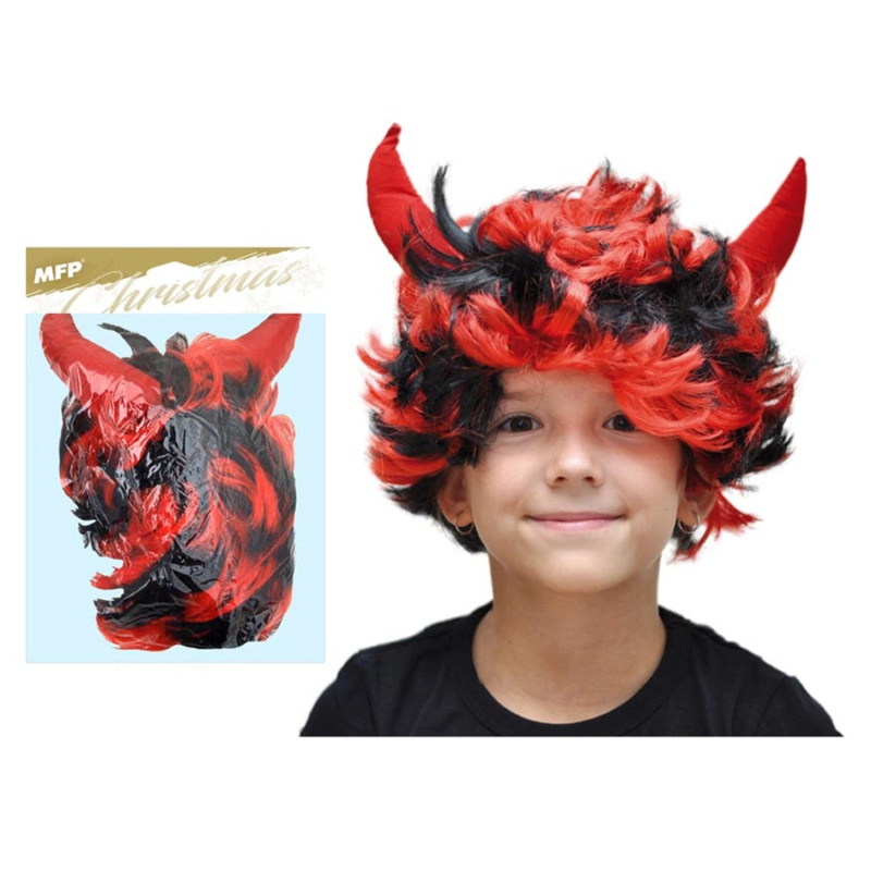 MFP Paruka čert s rohy krátká ME070