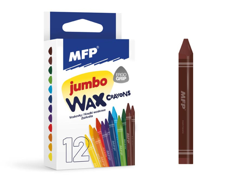 Voskovky Jumbo trojhranné