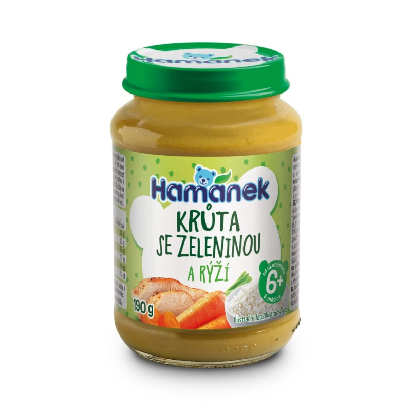 HAMÁNEK Krůta se zeleninou a rýží 6m+ 190 g