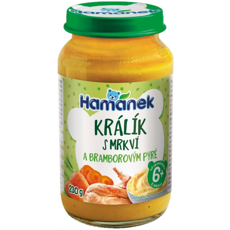 Hamánek Příkrm králík s bramborem v mrkvové omáčce