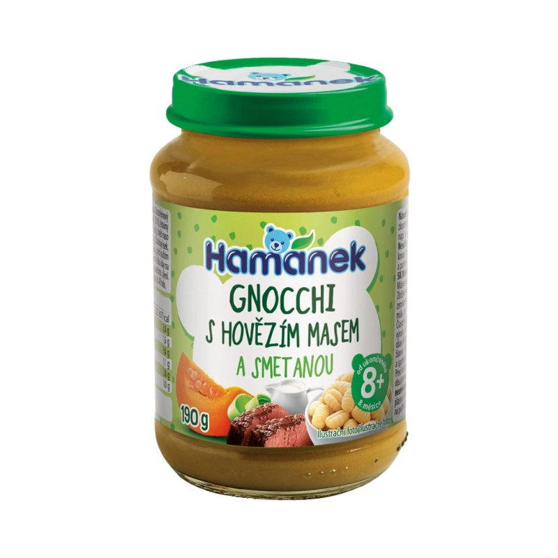 Hamánek Příkrm gnocchi s hovězím masem ve smetanové omáčce