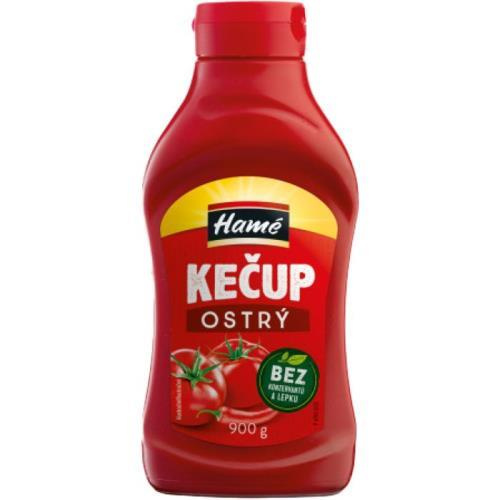 Hamé kečup ostrý bez bez 900g