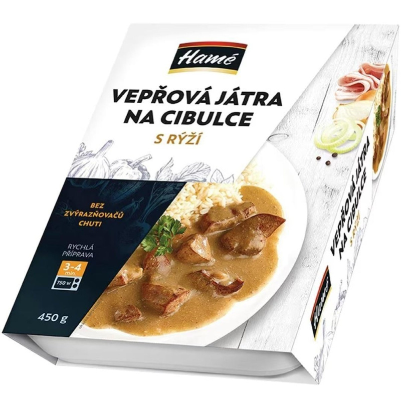 Hamé Vepřová játra s rýží