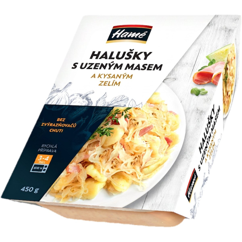 Hamé Halušky s uzeným masem a kysaným zelím