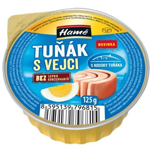Hamé paštika tuňák s vejci 125g