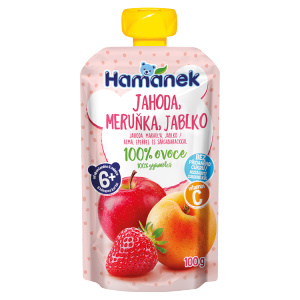 Hamánek Ovocná kapsička jahoda, meruňka a jablko