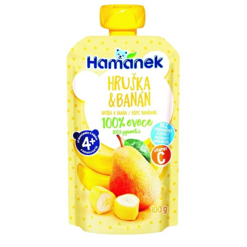 Hamánek Ovocná kapsička hruška a banán