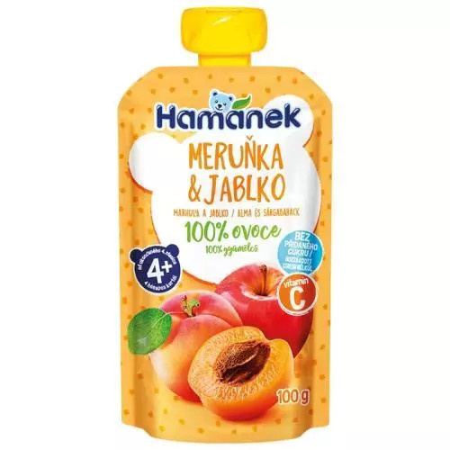 Hamánek Ovocná kapsička meruňka a jablko