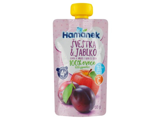 Hamánek Ovocná kapsička švestka a jablko