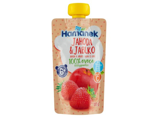 Hamánek Ovocná kapsička jahoda a jablko