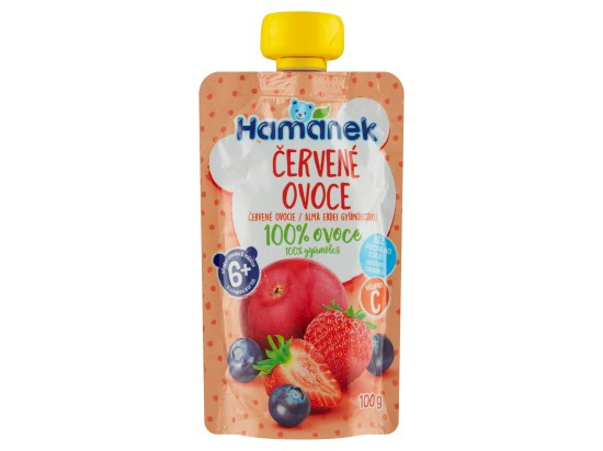 HAMÁNEK Červené ovoce 6m+ 100 g