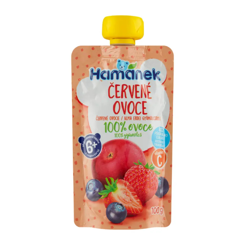 HAMÁNEK Červené ovoce 6m+ 100 g