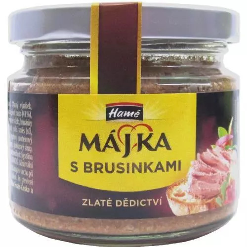 Májka s brusinkami sklo 150g